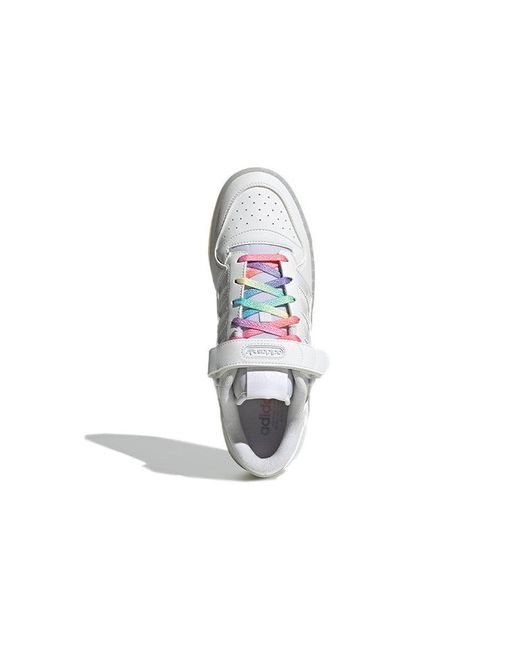 Adidas White Forum Low Shoes 'Cloud Multi-Color' for men