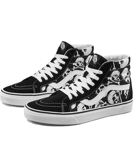 Vans Black Sk8-Hi Reissue 'Skulls' for men
