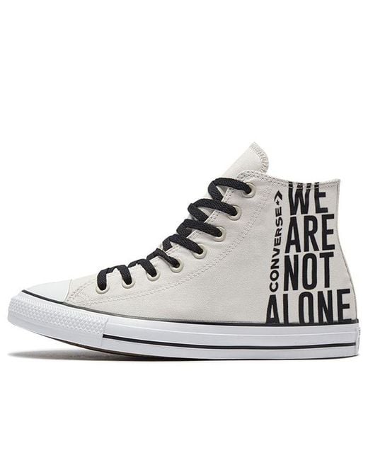 Converse Black Chuck Taylor All Star We Are Not Alone High Top for men