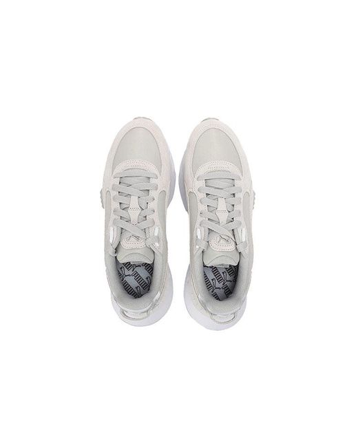 PUMA White Wild Rider Pickup Sport Shoes for men