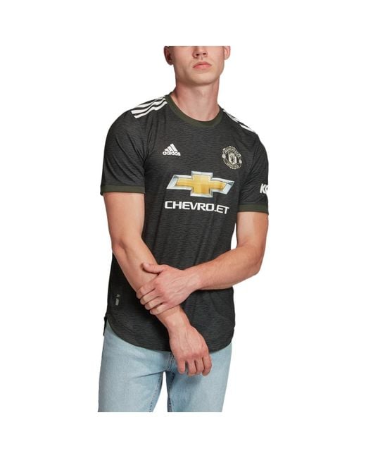 Adidas Black Manchester United 20/21 Away Jersey for men