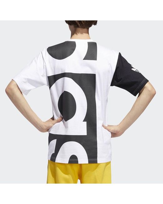 Adidas Black Originals Big Adi Tee Printing Short Sleeve for men