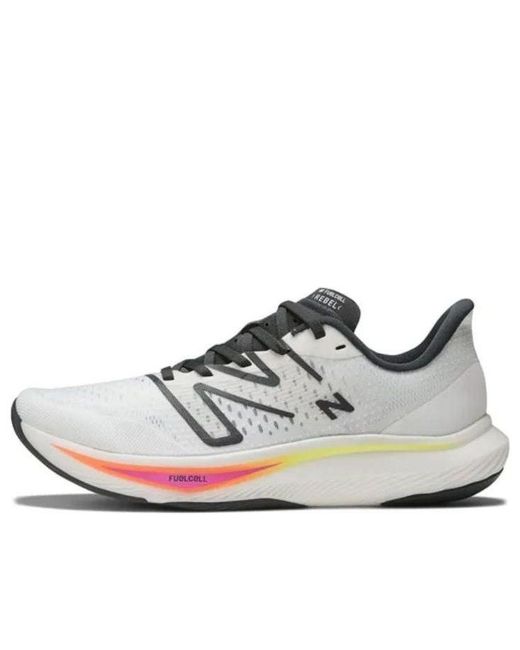 New Balance White Nb Fuelcell Rebel V3 Neon Dragonfly' for men