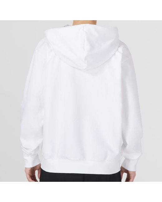 Nike White Dri-Fit Standard Issue Premium Pullover Basketball Hooded Top for men