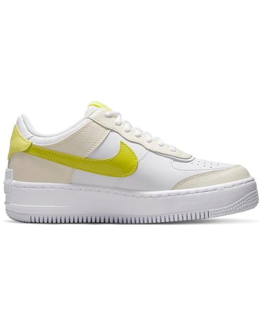Nike White (Wmns) Air Force 1 Shadow Se 'Pale Ivory Light Zitron'