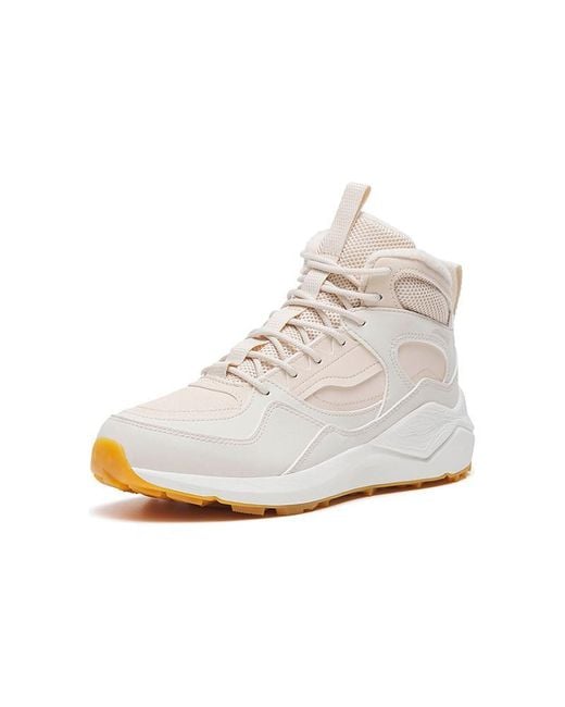 Anta White (Wmns) Fleeced High Top Casual Shoes