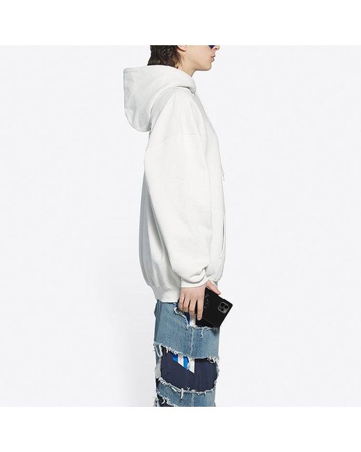 Balenciaga White (Wmns) Fw21 Political Campaign Printing Hoodie
