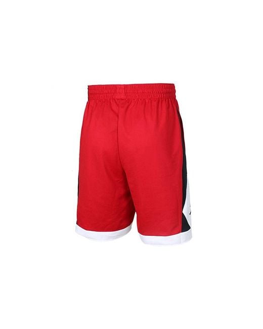 Nike Red Side Logo Basketball Sports Shorts for men