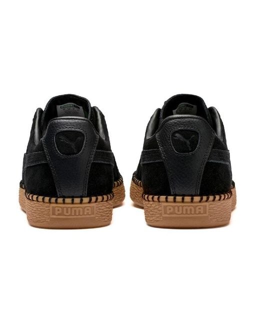 PUMA Black Suede Classic Blanket Stitch for men