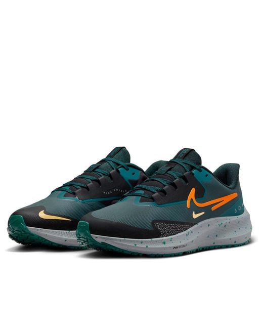 Nike Blue Air Zoom Pegasus 39 Shield 'Deep Jungle Safety' for men