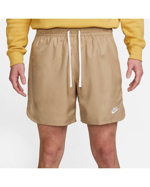 Nike Natural Sportswear Essentials Lined Flow Shorts 'Khaki' for men