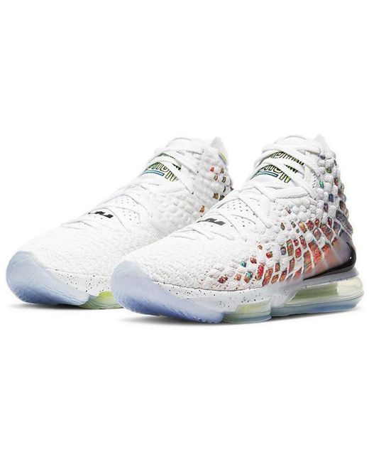 Nike White Lebron 17 Ep 'Air Command Force' for men
