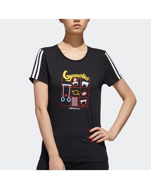 Adidas Black (Wmns) Neo Graphic T-Shirt