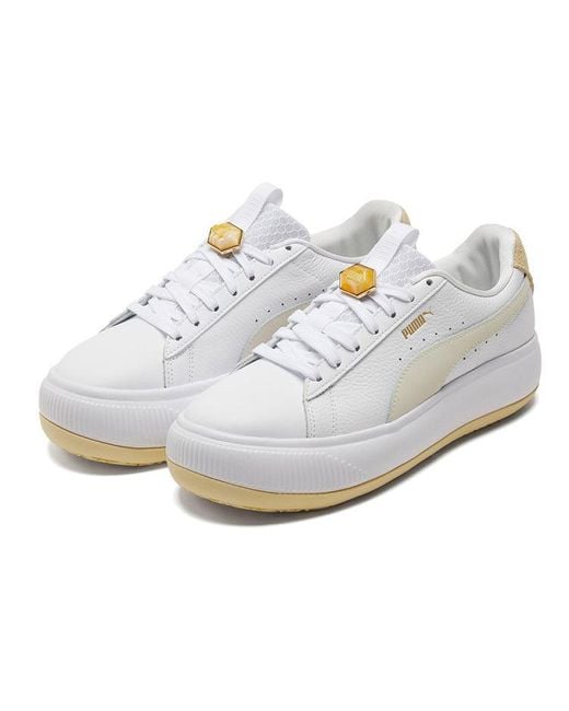 PUMA White (Wmns) Suede Mayu Crystal Galaxy