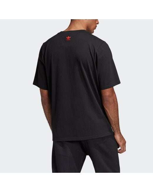 Adidas Black Originals V Day Tee Casual Sports Love Breathable Short Sleeve for men