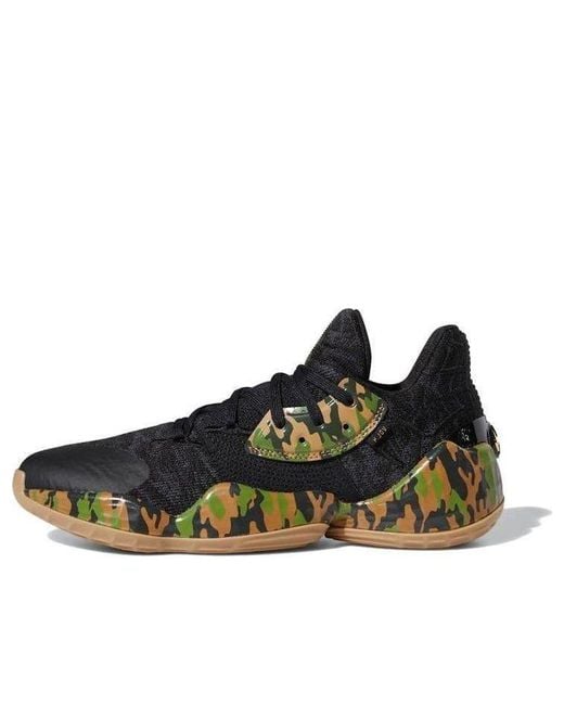 Adidas Harden Vol. 4 Mvp Nba Ef1259 Basketball Shoes Black Camouflage for men