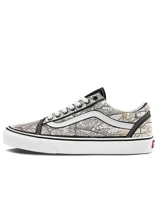 Vans White Moca X Old Skool 'Frances Stark Maps' for men