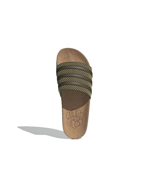 Adidas Green Adilette Slide 'Plant And Grow'