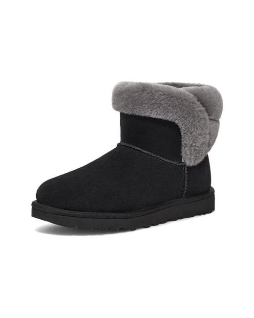 Ugg Black (Wmns) Saniya Mini Suede Classic Boot