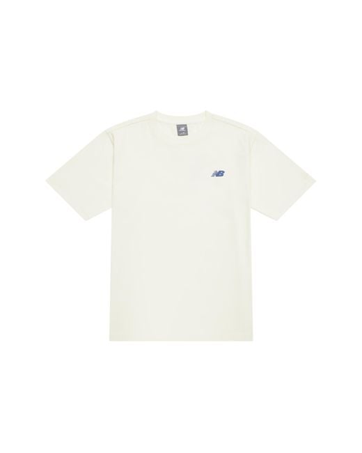 New Balance White Running Duo Graphic T-Shirt 'Ivory'