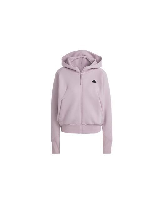 Adidas Purple (Wmns) Z.N.E. Full-Zip Hoodie Asia Sizing