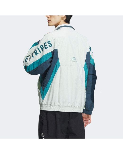 Adidas Blue Word Woven Jacket Asia Sizing for men