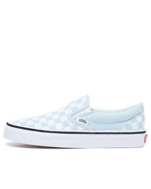 Vans White Classic Slip-On 'Baby Checkerboard' for men