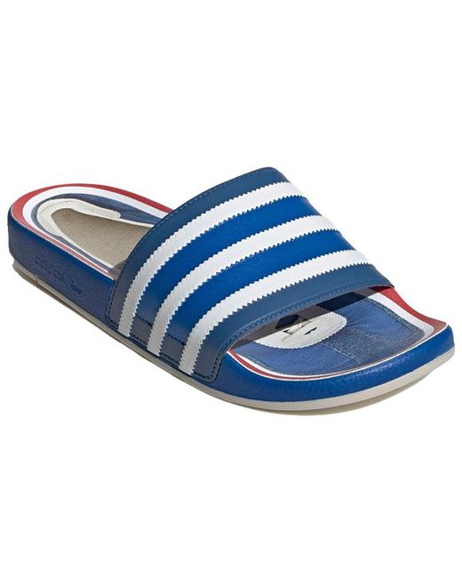 Adidas Blue Adilette Slides Premium 'Sl72' for men
