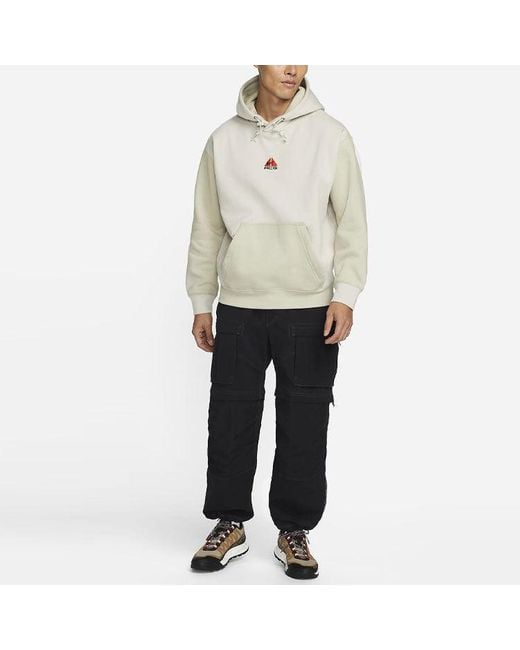 Nike White Acg Fleece Stay Warm Pullover Sports Couple Style Creamy