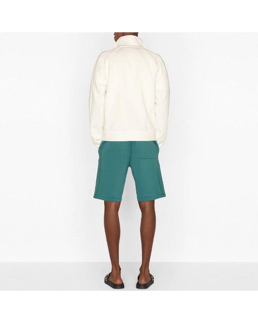 Dior White Fw21 Knit Sports Jacket for men