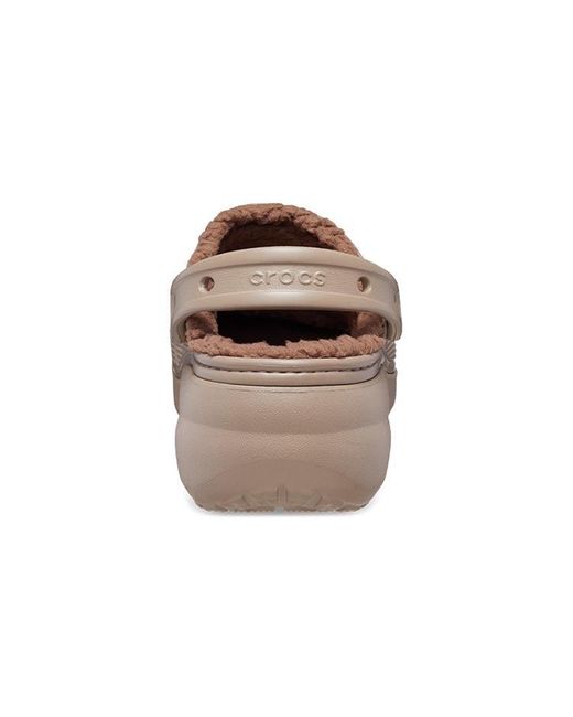 CROCSTM Brown (Wmns) Classic Platform Lined Clogs 'Mushroom'