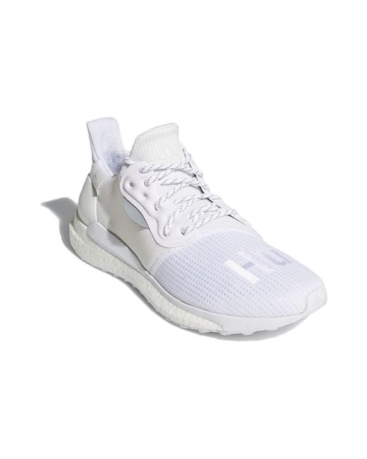 Adidas White X Pharrell Solar Hu Glide Prd 'Cloud' for men