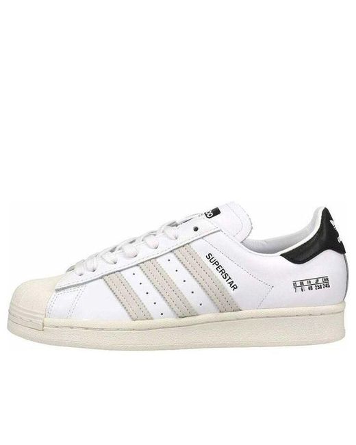 Adidas White Superstar 'Size Tag for men