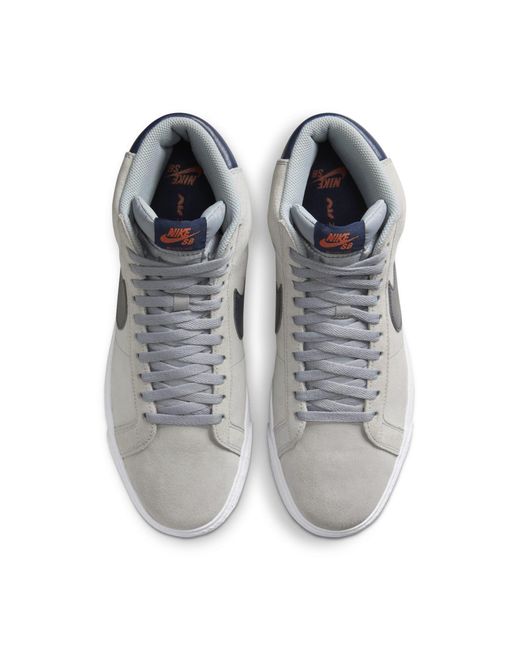 Nike Blue Sb Zoom Blazer Mid 'Wolf' for men