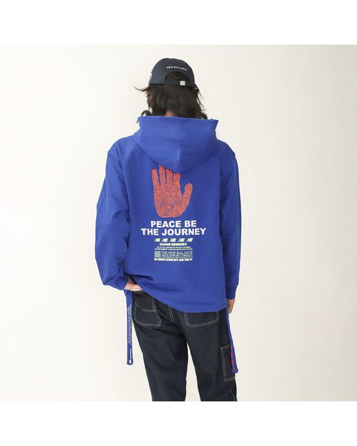 New Balance Blue X Salehe Bembury Logo Printing