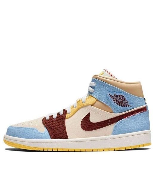 Nike Blue 1 Mid Se X Maison Chateau Rouge 'Fearless' for men