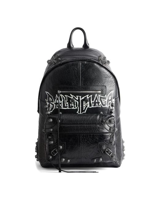 Balenciaga Black Le Cagole Backpack Diy Metal for men