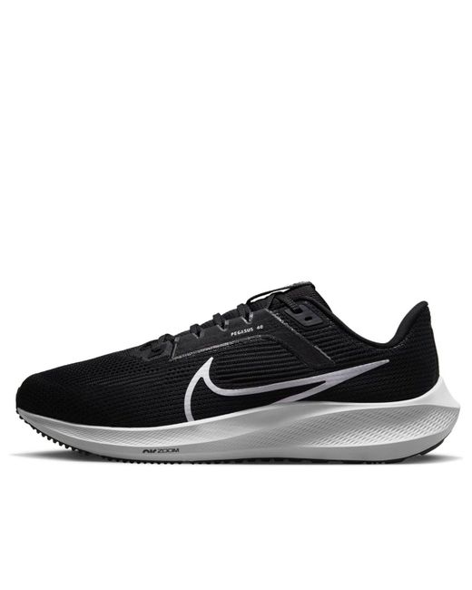 Nike Black Air Zoom Pegasus 40 Wide for men