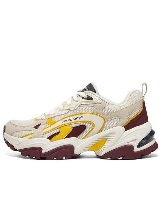 Skechers White (Wmns) Stamina V2 Burgundy'