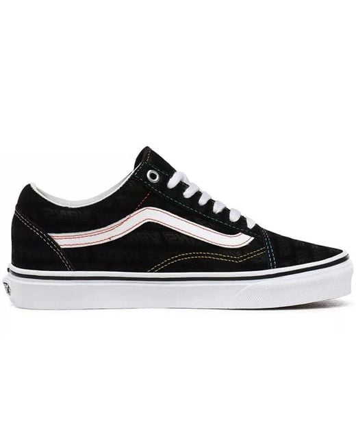 Vans Black Emboss Old Skool Shoes for men