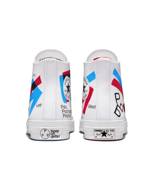 Converse Blue Patta X Experimental Jetset X Chuck 70 High 'Patta Psychogeographic Practice' for men