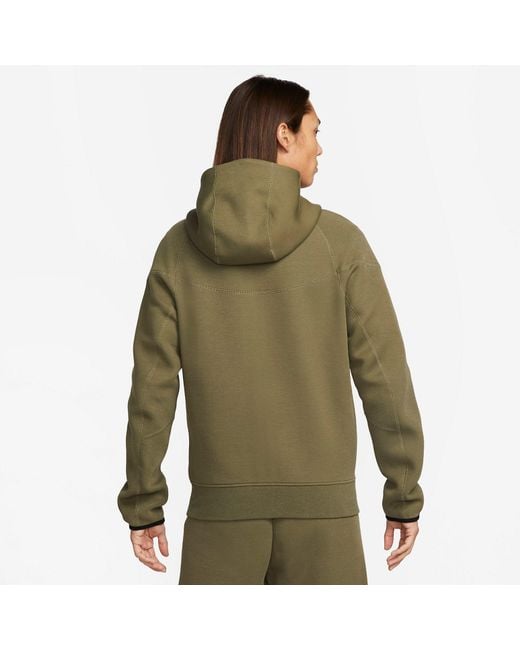 Nike Green Tech Fleece Full Zip Windrunner Hooded Jackets Asia Sizing for men