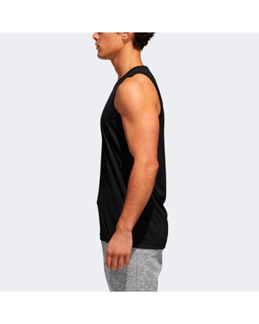 Adidas Black Logo Printing Solid Color Basketball Jersey/Vest for men
