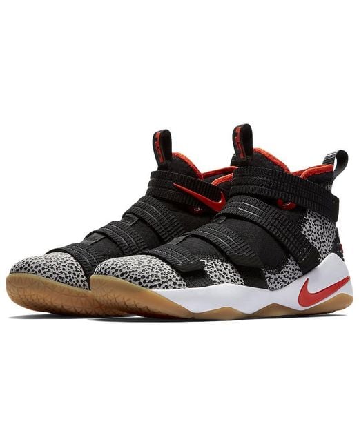 Nike Black Lebron Soldier 11 'Safari' for men