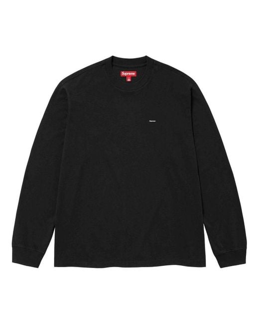 Supreme Black Small Box L/S T-Shirt for men