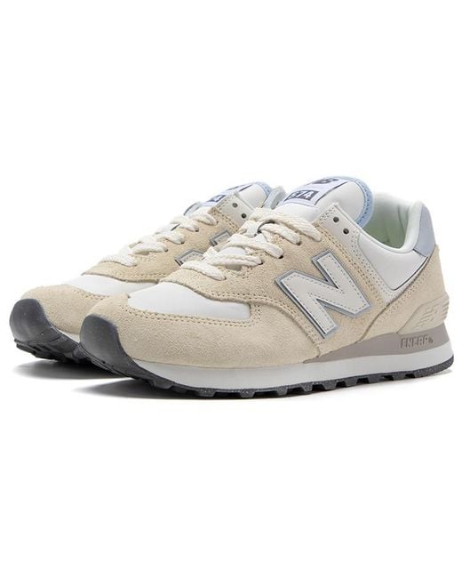 New Balance White (Wmns) 574 'Angora Granite Sea Salt'