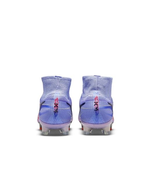 Nike Purple Kylian Mbapp X Mercurial Superfly 8 Elite 'Flames' for men