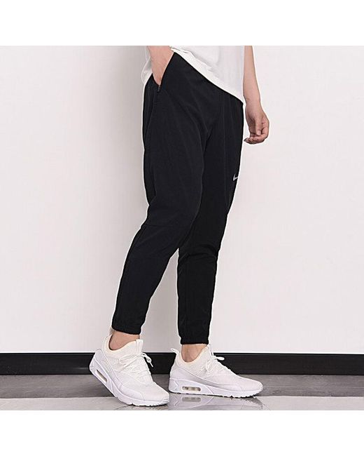 Nike Black Training Thin And Light Breathable Woven Sports Pants for men