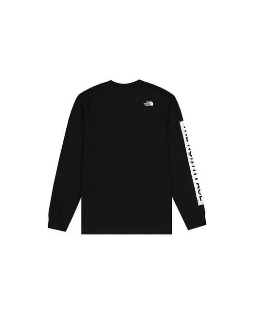 The North Face Black Warped Type Graphic Sweater for men