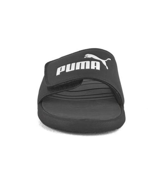 PUMA Black Cool Cat Sports Slippers for men